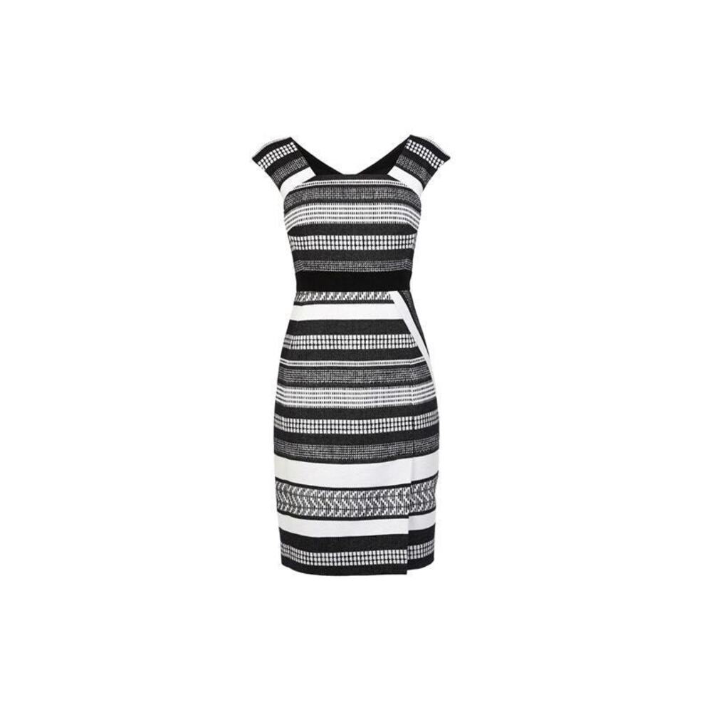 Karen Millen | Striped Tweed Pencil‎ Dress – Size 8 (New Without Tags)